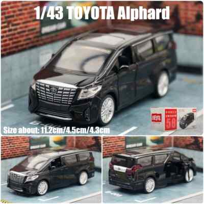 1/43 TOYOTA Alphard Toy Car Model Diecast Alloy MPV Van Vehicle Pull Back Car