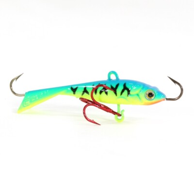 Clam Tikka Mino 1/8 oz - Glow Parrot - 1 3/8'' Puppet Minnow Darter