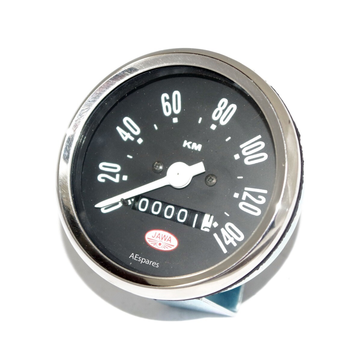 Speedometer With 32" Speedo Cable 140 Kph Black Face Jawa CZ Motorcycle 