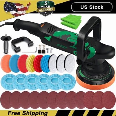 BATOCA Dual Action Car Polisher Buffer 700W 6'' Electric Orbital Polishing Kit US