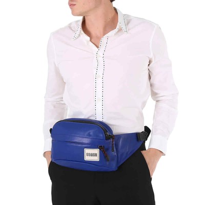 Pre-owned Coach Men's Pacer Sport Pack With  Patch-blue 78832 Jipdu