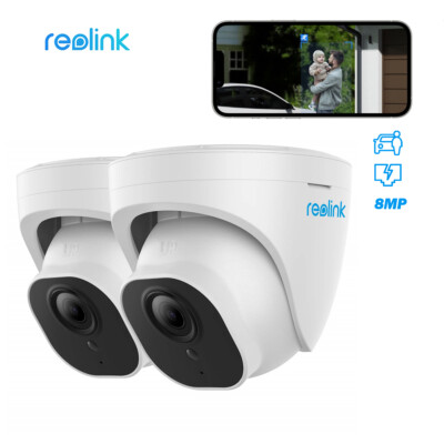 REOLINK 8MP 4K POE Security IP Camera Outdoor CCTV Surveillance AI Detection Mic