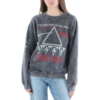 

Женский черный флисовый свитшот с рисунком Junk Food Pink Floyd  BHFO 5477, Black wash