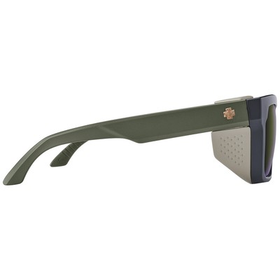 Pre-owned Spy Optics Men's Polarized Helm Tech Matte Dark Olive Matte Olive Sunglasses