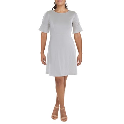 Phase Seven Womens Ivory Crepe Mini Cocktail And Party Dress 18 BHFO 6589