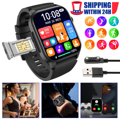 Smart Watch Support 4G SIM Card Bluetooth Waterproof Watches For iPhone Samsung