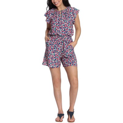 

Женский комбинезон для вечеринок с цветочным вырезом London Times Petites BHFO 8800, Berry/blue