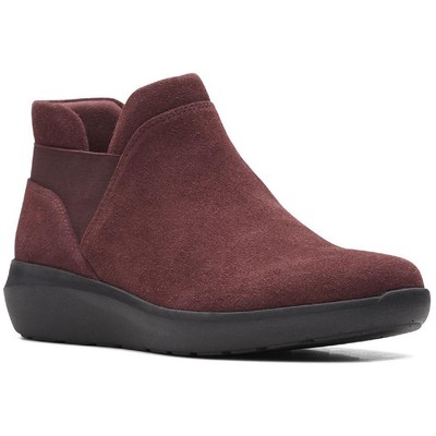 

Женские замшевые туфли на танкетке на молнии Clarks Kayleigh BHFO 9321, Burgundy suede, Kayleigh