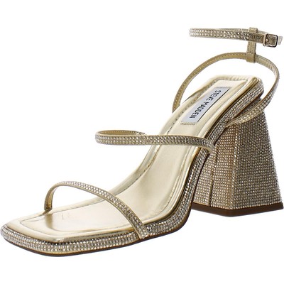 

Женские нарядные туфли Steve Madden Britani Gold на каблуке 8, средний (B,M) BHFO 0572, Золотой, Britani