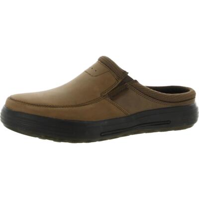 

Мужские портеры Skechers — коричневые кожаные сабо Vamen, ширина 11 (E) BHFO 6310, Desert brown