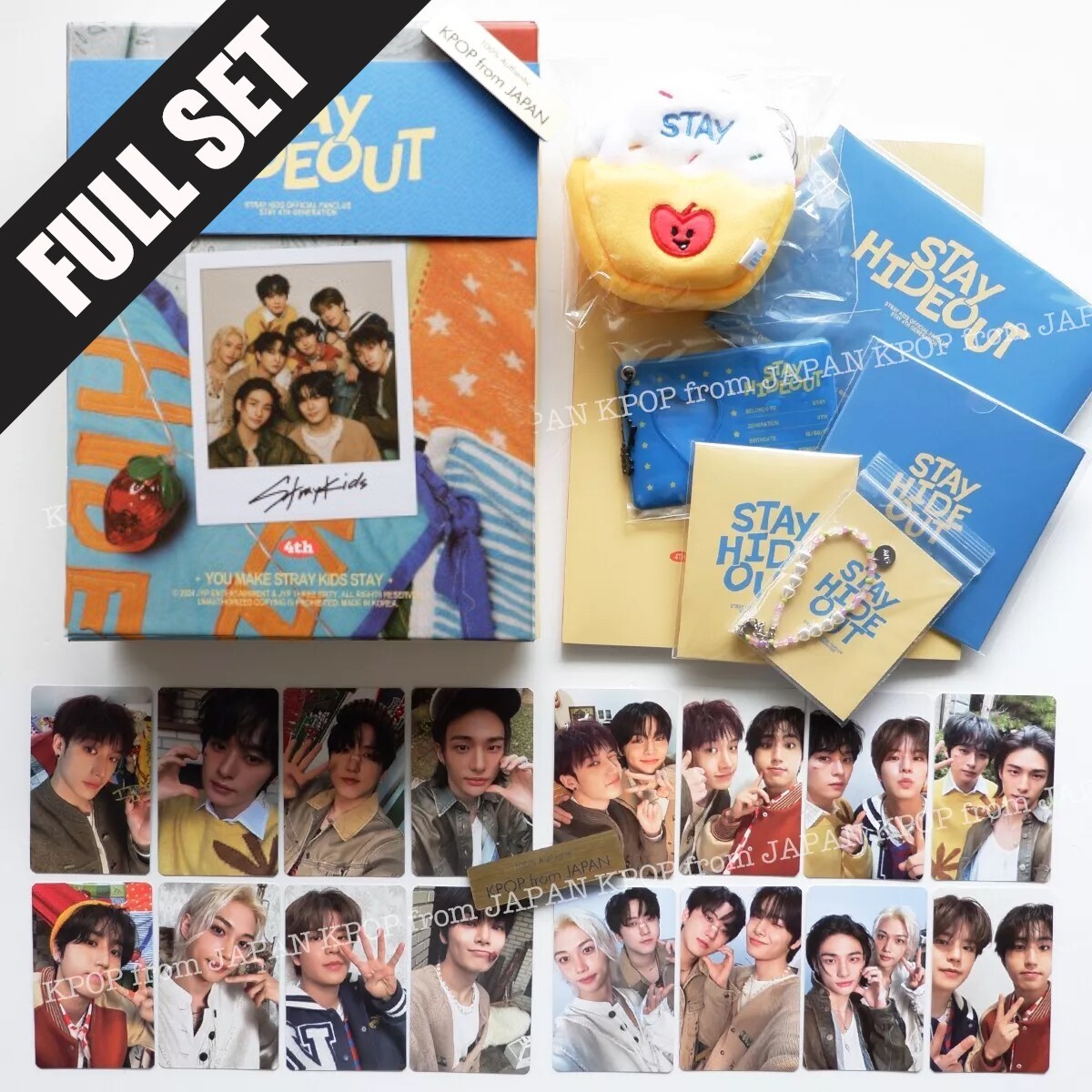 Stray Kids 4th & 5th ファンクラブキット セット Stray Kids (SKZ) Official 5th Gen Membership Kit - Over the