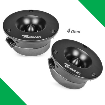 (2) 3.75'' SUPER TWEETER TIMPANO 300W TPT-ST3 BLACK BULLET 4 OHMS PRO AUDIO  PAIR