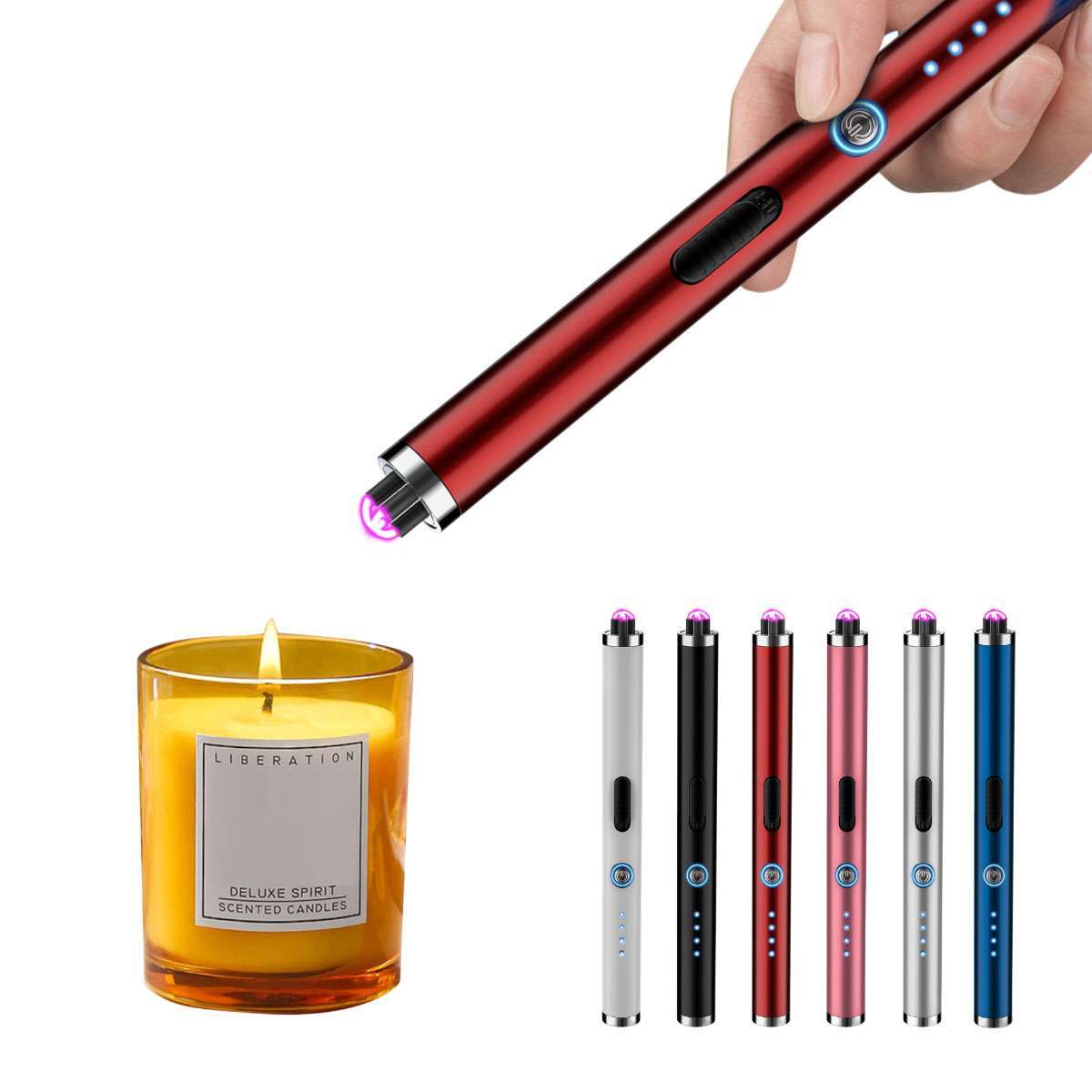 Arc Usb Rechargeable Candle Bbq Electronic Flameless Plasma