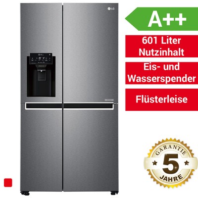 LG GSL 471 ICEZ Side by Side Kühl-Gefrier-Kombination Dark Graphite Kühlschrank
