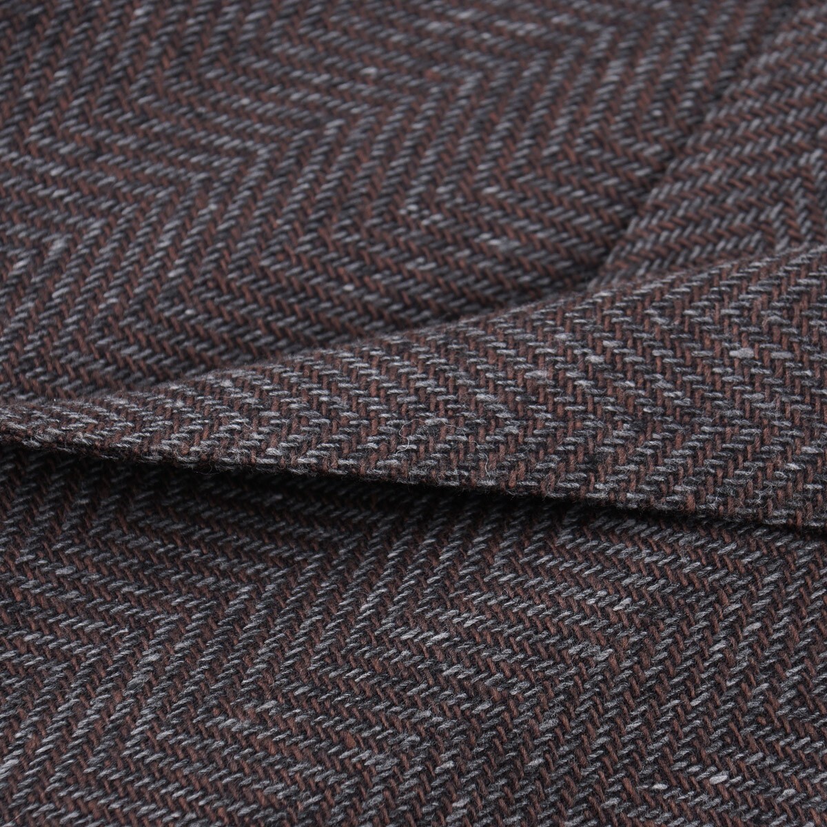 Pre-owned Canali Slim-fit Woven Herringbone Wool-cotton-cashmere Sport Coat 38r In Brown