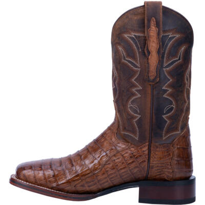 Pre-owned Dan Post Men's Kingsly Bay Apache & Chocolate Western Boots Dp4807 In Brown