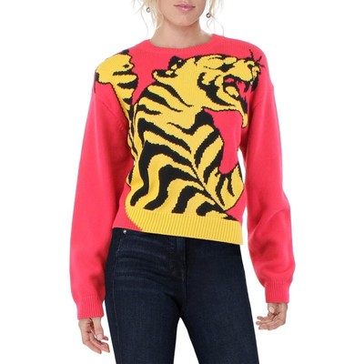 

Kenzo Womens Red Tiger Print Crewneck Shirt Pullover Sweater Top  BHFO 5686, Medium red