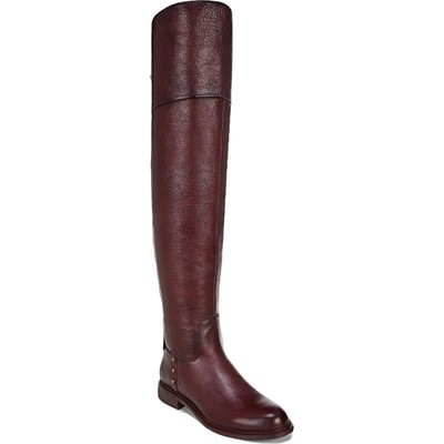 

Женские красные кожаные сапоги до колена Franco Sarto Haleen 8, средние (B,M) BHFO 7957, Bordo le