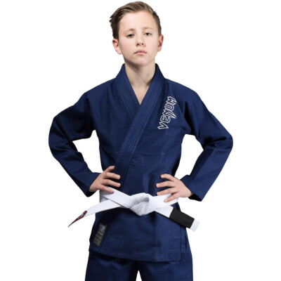 Venum Kids Contender Brazilian Jiu-Jitsu Gi - Navy Blue