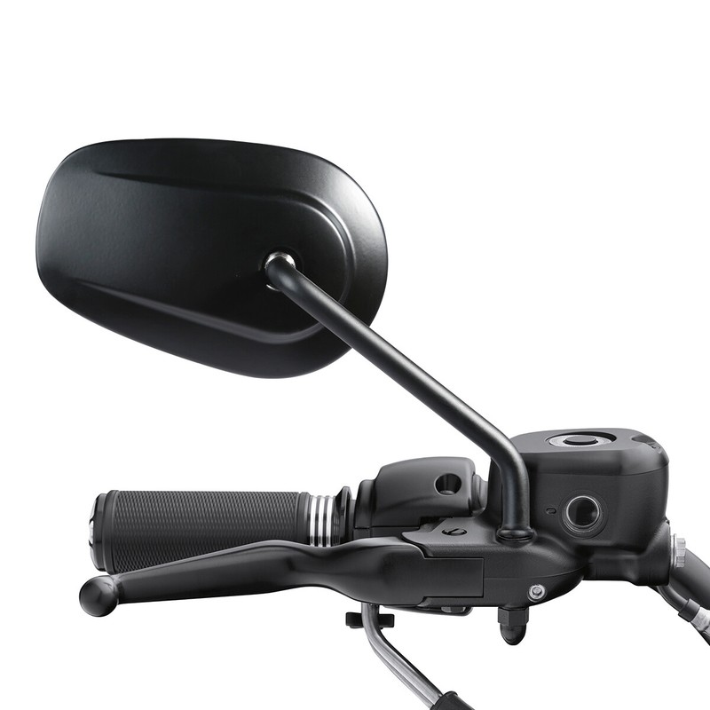 Matte Black Rear View Mirrors Fit For Harley Davidson XL1200L XL883 XL ...