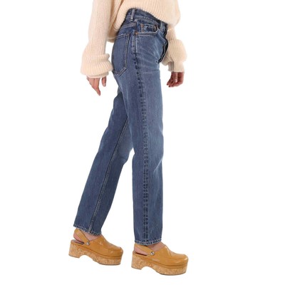 Pre-owned Chloé Chloe Ladies Slim Washed Denim Jeans, Waist Size 25" In Blue