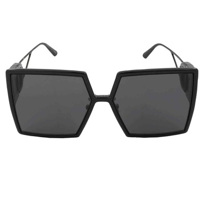 Pre-owned Dior Grey Shaded Square Ladies Sunglasses 30montaigne Su 14a0 58 30montaigne Su In Gray