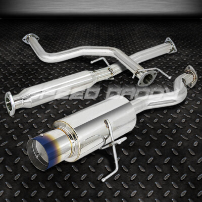 ГЛУШИТЕЛЬ ВЫХЛОПА SS CATBACK С 4 СГОРЕВШИМИ НАКОНЕЧНИКАМИ ДЛЯ 92-95 HONDA CIVIC Si/DX HB EH2 EH3