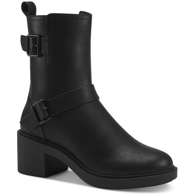 

Черные женские ботильоны из искусственной кожи Alfani Chantal 8, средние (B,M) BHFO 5225, Black smooth, Chantal