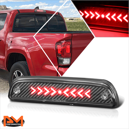 For 95-21 Toyota Tacoma Pulse Flash Arrow LED Third 3RD Tail Brake Light Lamp