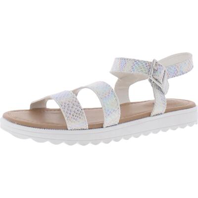 Сандалии на плоской подошве с ремешком на пятке Arizona Jeans Co. Girls Lido Metallic BHFO 5326