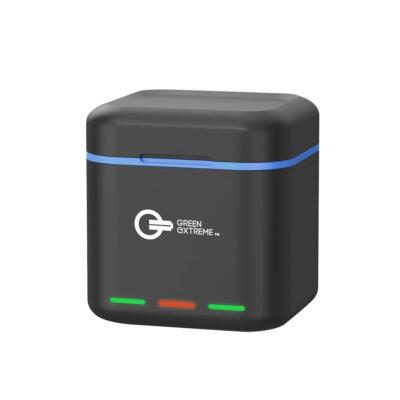 Зеленое экстремальное тройное зарядное устройство для аккумуляторов GoPro Hero 9, 10, 11 и 12