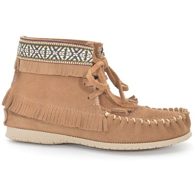 Женские ботинки Martino NAVAJO коричневого цвета на плоской подошве до середины икры Shoes 8 Medium (B,M) BHFO 4441