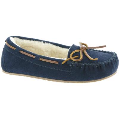 

Женские темно-синие мокасины Minnetonka Lodge Trapper, ширина 5 (C,D,W) BHFO 1723, Navy/natural, Lodge Trapper