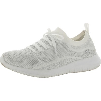 

Белые женские слипоны для фитнеса Skechers, ширина 9 (C,D,W) BHFO 0103, White/silver