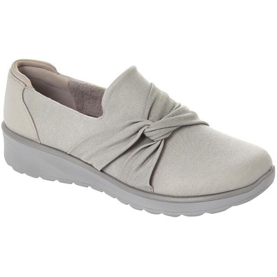 Женские мокасины Bzees с блестящим серебристым узлом спереди, размер 6,5 средний (B, M), BHFO 8677