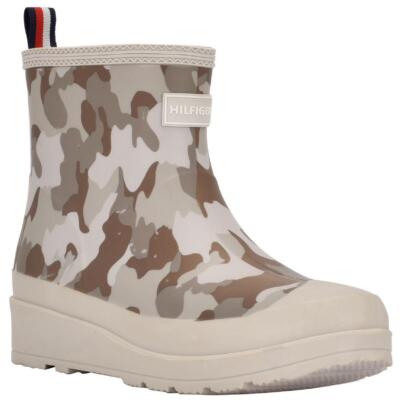 

Tommy Hilfiger Womens Breezi 2 Grey Rain Boots Shoes 7 Medium (B,M) BHFO 2886, Medium gray