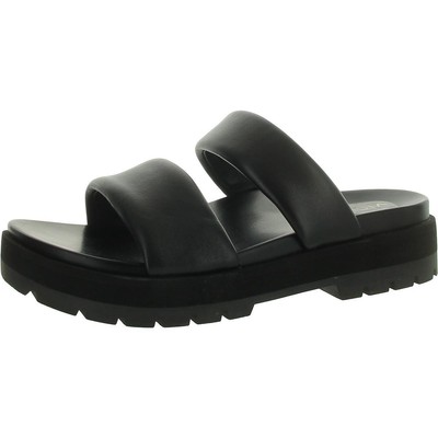 Vionic Womens Modesto Leather Slip On Lugged Slide Sandals Shoes BHFO 3837