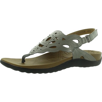 Женские серые босоножки на ремешках из искусственной кожи Rockport 9 Medium (B,M) BHFO 7389