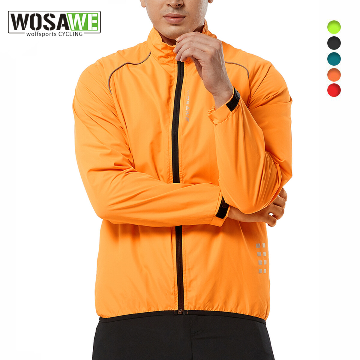 Jacket High Visibility Reflective Cycling Windbreaker