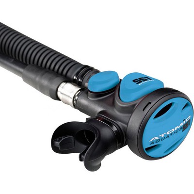Atomic Safe Second Inflator (SS1), Stainless Steel, Blue