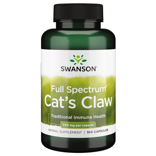 Кошачий коготь Swanson 500 мг 100 капсул