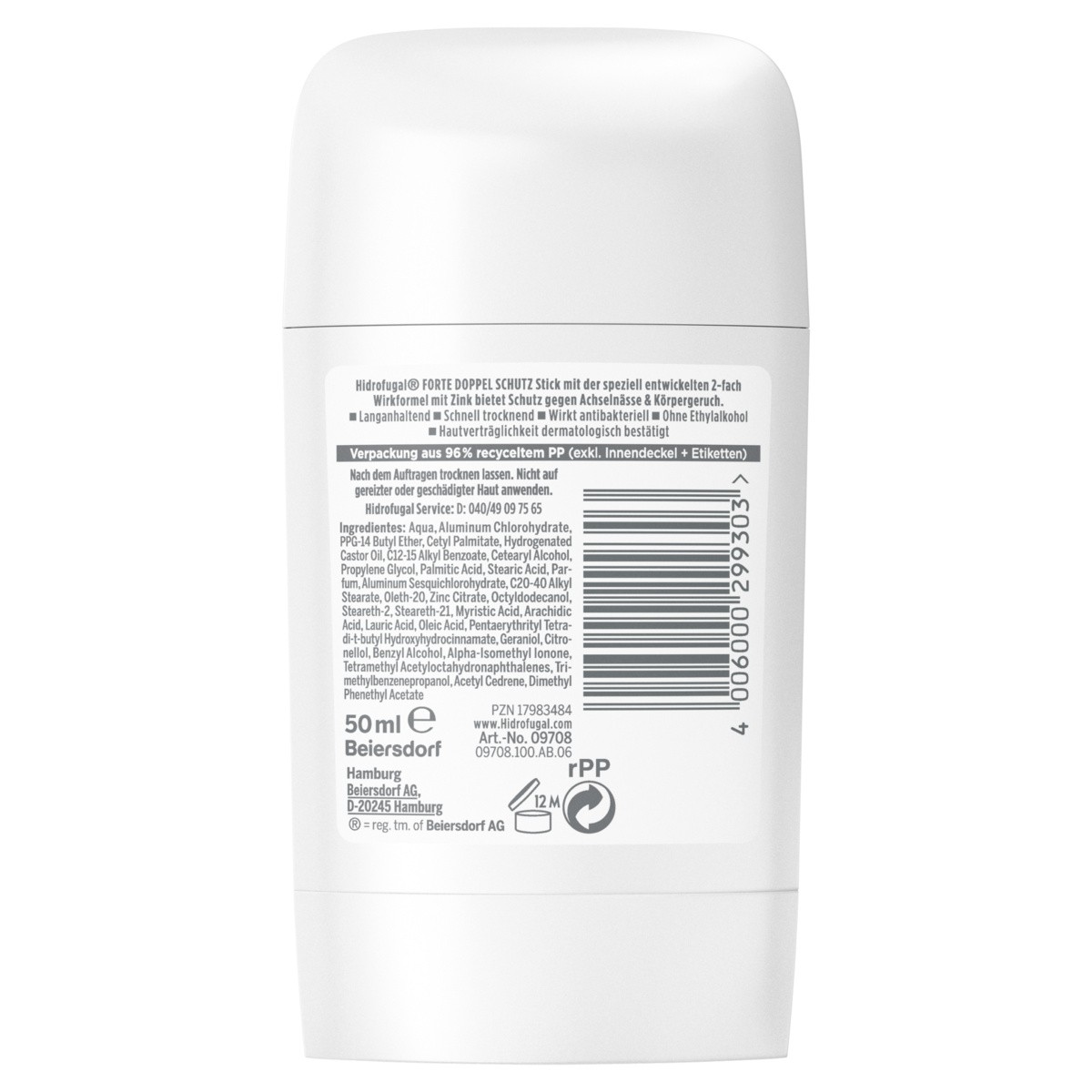 HIDROFUGAL Deo Forte Doppelschutz Stick 3x50ml - Bild 5 von 7