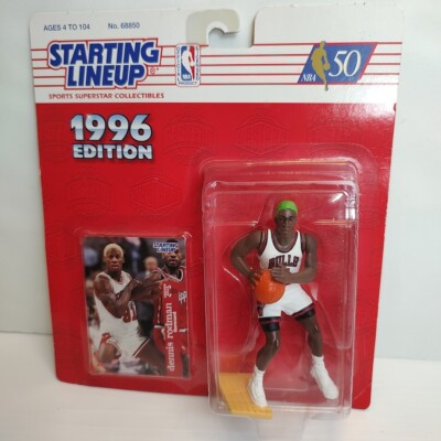 NBA CHICAGO BULLS 4 1/2'' DENNIS RODMAN 1996 EDITION- STARTING LINE UP-HASBRO-NIB