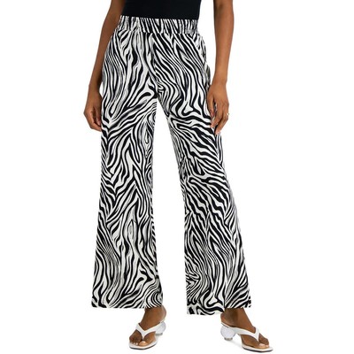 Studio by JPR Womens Black Paisley  Wide Leg Pants S BHFO 5553