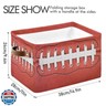 Storage Basket Cube American Football Laces Large Collapsible Toys Storage Box Bin Laundry Organizer for Closet Shelf Nursery Kids Bedroom,15x11x9.5 in,2 Pack