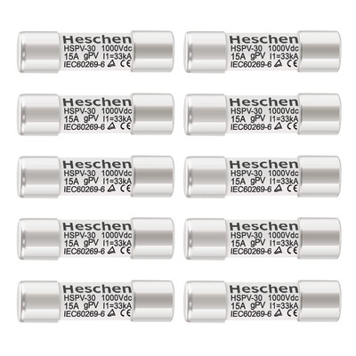 Solar DC1000V PV Fuse, Photovoltaic Fuses, Gpv Type Fuse Link, HSPV-30, 10 * 38M
