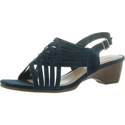 Bella Vita Womens Seble Navy Open Toe Ankle Strap 12 Narrow (AA,N) BHFO 6821