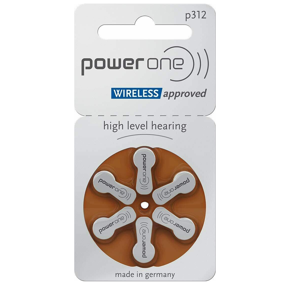 Power One Size 312 Hearing Aid Batteries, Multi-Packs from 6
