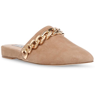 Женские замшевые слипоны Steve Madden из бежево-коричневой кожи на плоской подошве 9.5 Medium (B,M) BHFO 5530