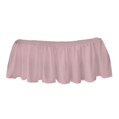 Solid Ruffled Round Crib Skirt, Pink